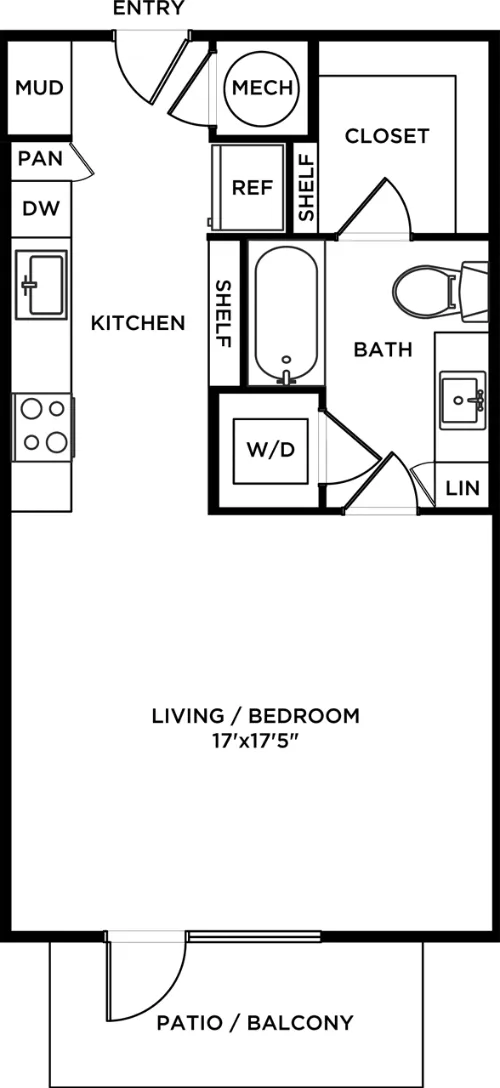 Lyle Apartments Addison Floorplan 3