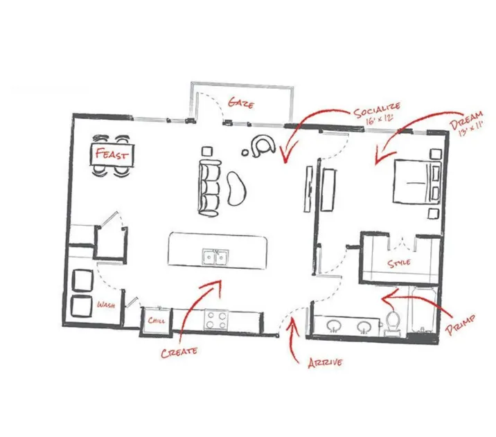 Macallan on Ross Dallas Apartment Floor Plan 10