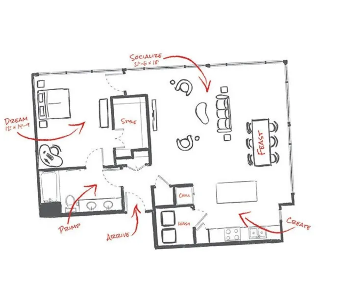 Macallan on Ross Dallas Apartment Floor Plan 11