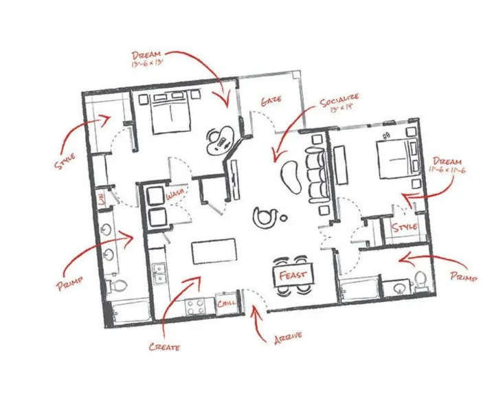 Macallan on Ross Dallas Apartment Floor Plan 13