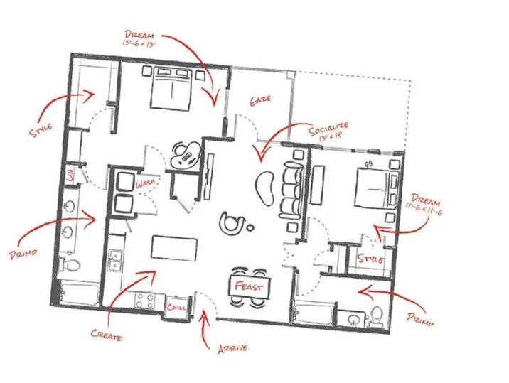 Macallan on Ross Dallas Apartment Floor Plan 16