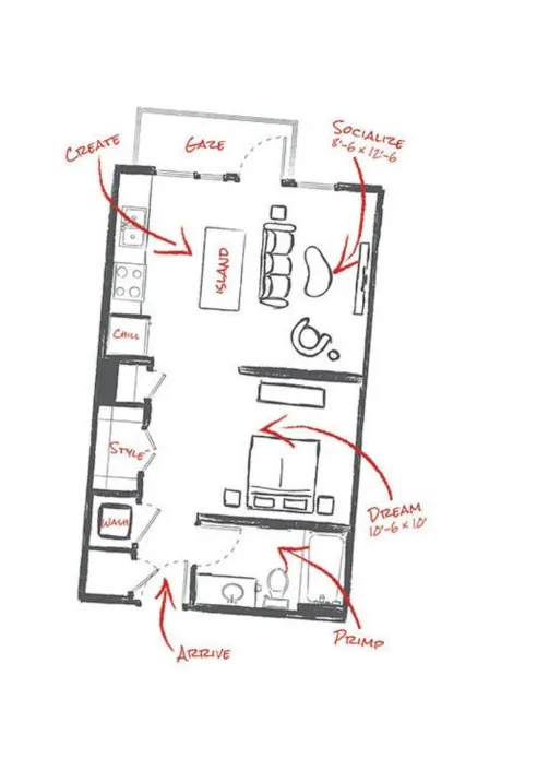 Macallan on Ross Dallas Apartment Floor Plan 2