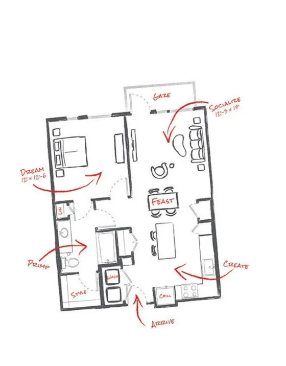 Macallan on Ross Dallas Apartment Floor Plan 5