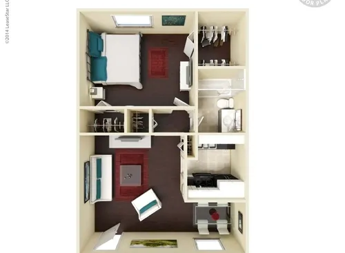 Madison @ Bellmar Dallas Apartment Floor Plan 1