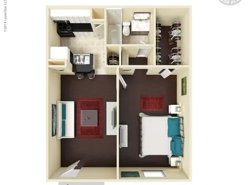 Madison @ Bellmar Dallas Apartment Floor Plan 2