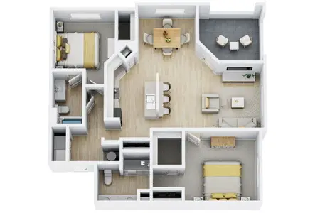 Main and Mill Apartments Lewisville FloorPlan 009