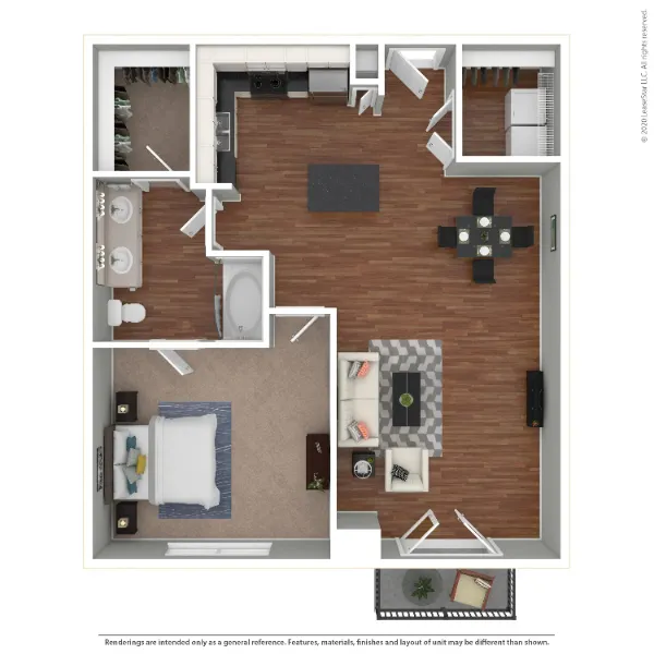 Marquis at Texas Street Dallas Floor Plan 3