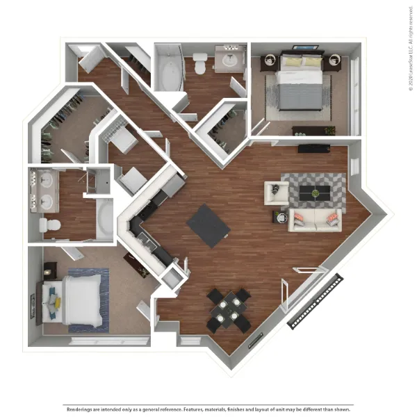 Marquis at Texas Street Dallas Floor Plan 8