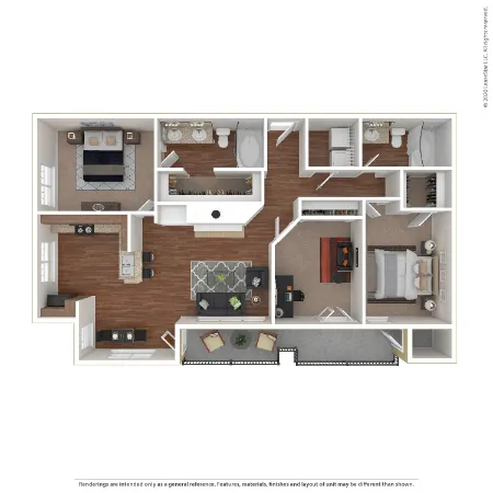 Marquis on Gaston Dallas Apartment Floor Plan 10