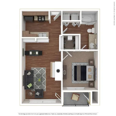 Marquis on Gaston Dallas Apartment Floor Plan 2