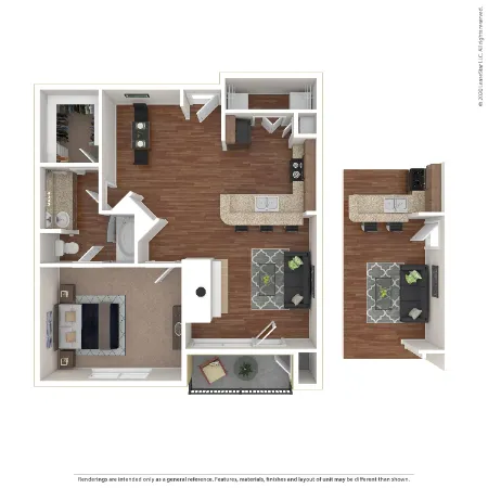 Marquis on Gaston Dallas Apartment Floor Plan 3