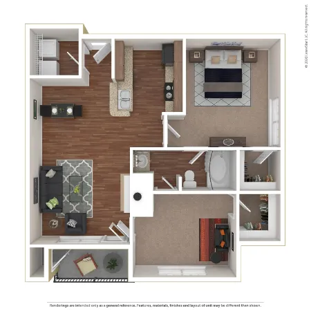 Marquis on Gaston Dallas Apartment Floor Plan 4