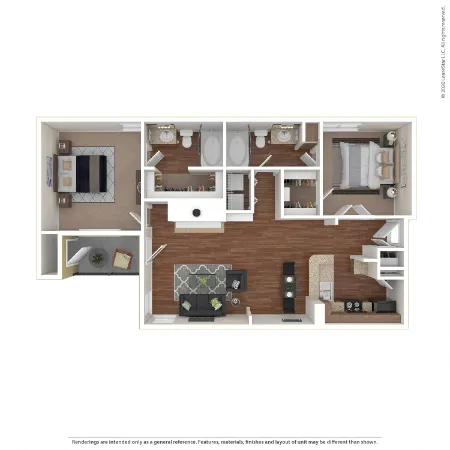 Marquis on Gaston Dallas Apartment Floor Plan 7