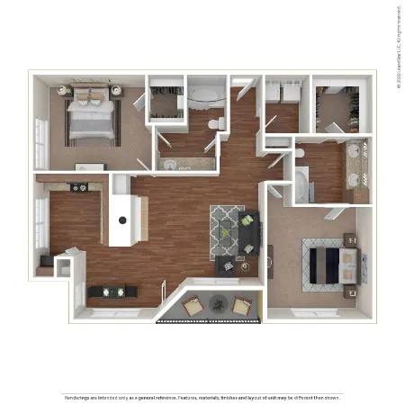 Marquis on Gaston Dallas Apartment Floor Plan 9