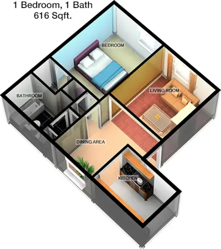 Meadows on Merrill Duncanville FloorPlan 1