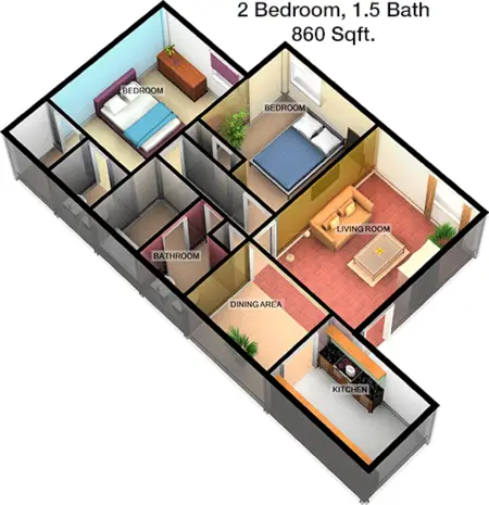 Meadows on Merrill Duncanville FloorPlan 2