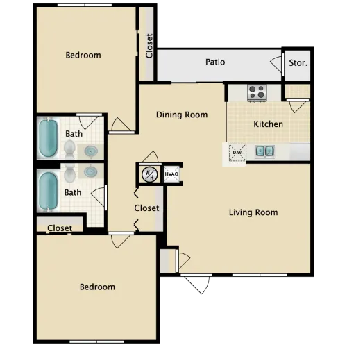 Meadowview Townhomes Terrell Floorplan 2