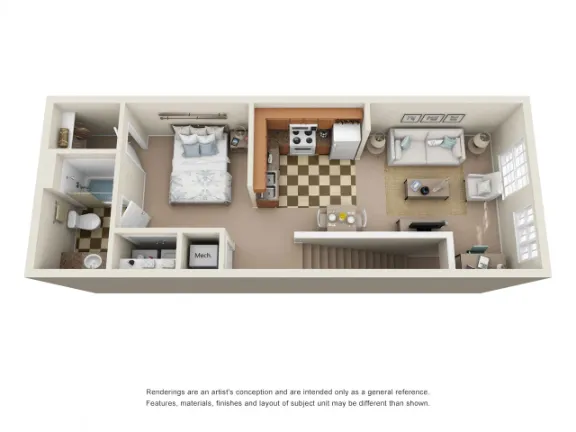 Metropolitan at CityPlace Dallas Apartment Floor Plan 1