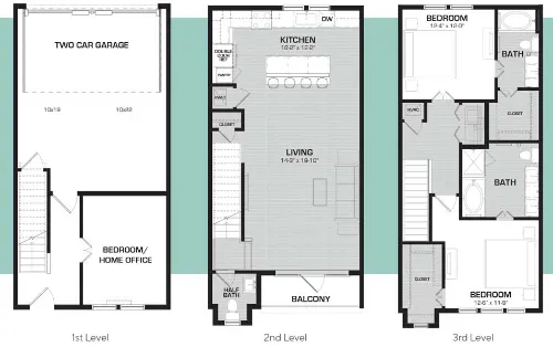 Midway Row House floor plan 1