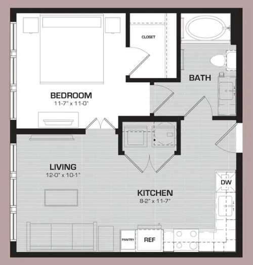 Midway Row House floor plan 1