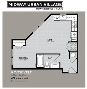 Midway Urban Village Farmers Branch Floorplan 1