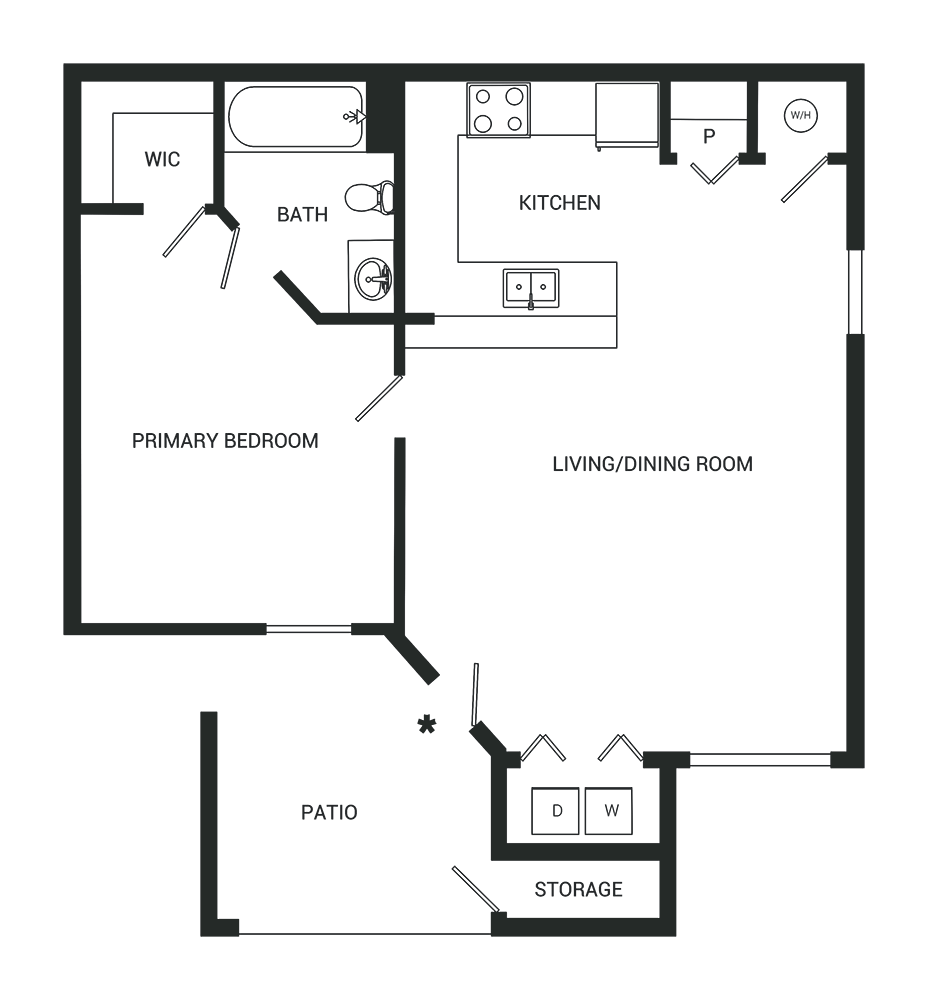 Montelena Apartments floor plan 1