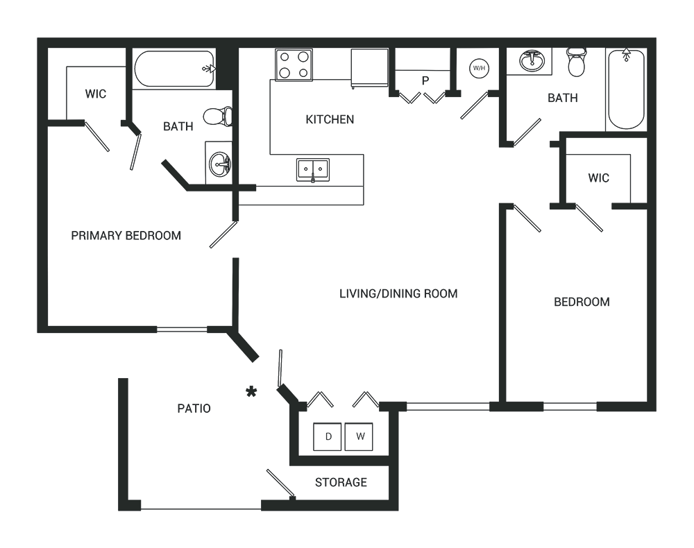 Montelena Apartments floor plan 2