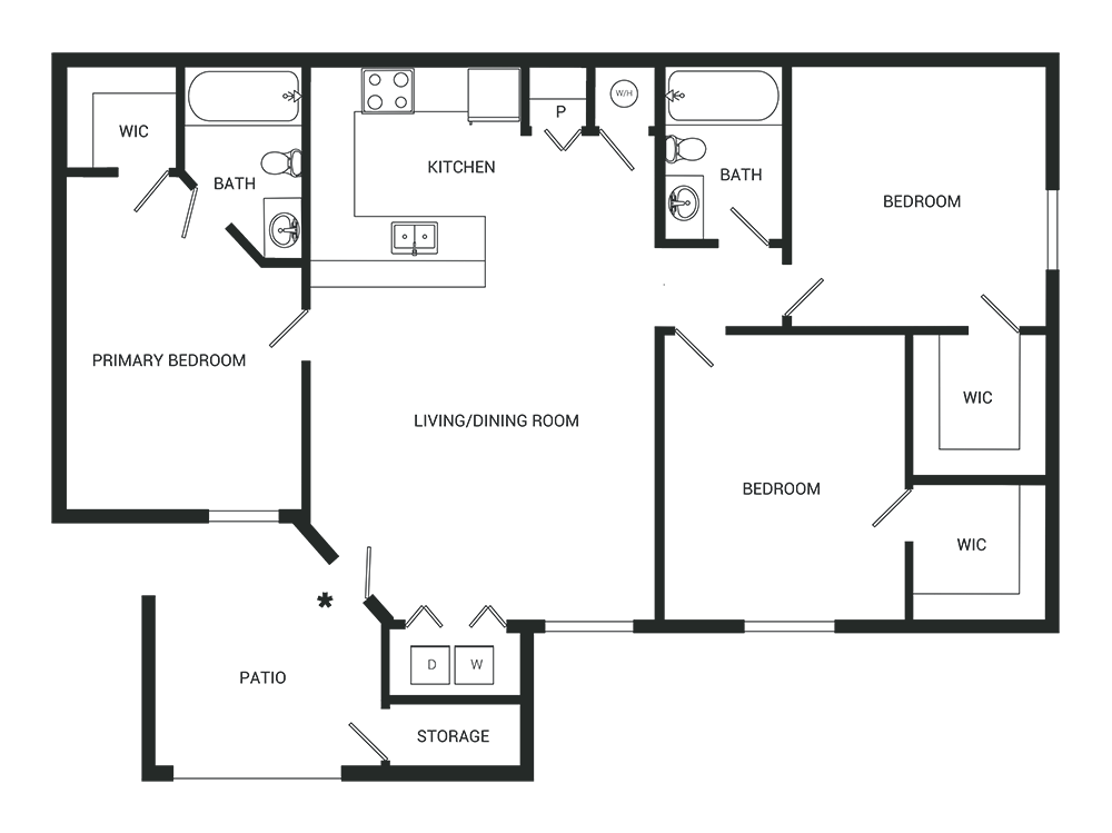 Montelena Apartments floor plan 3