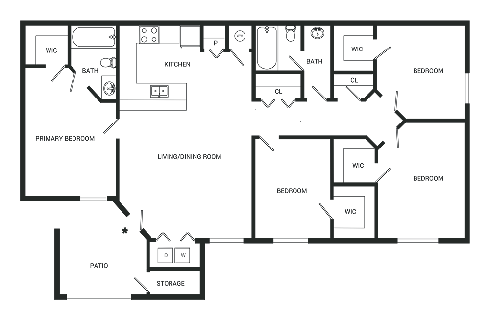 Montelena Apartments floor plan 4