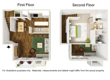 Montfort Crossing Dallas Apartment Floor Plan 3