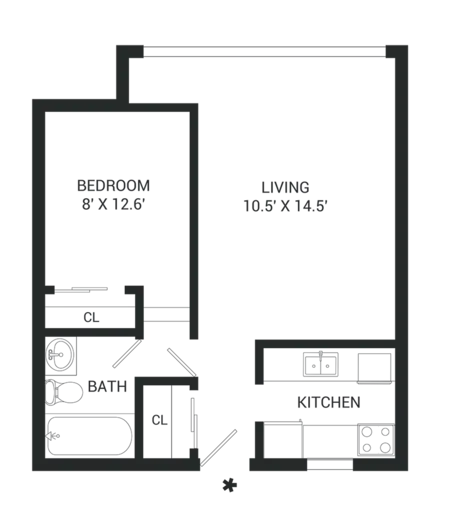 Mylo Apartment Homes Fort Worth FloorPlan 1