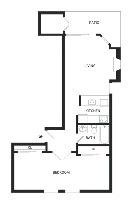 Mylo Apartment Homes Fort Worth FloorPlan 2