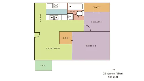 Norvell Court Apartments Dallas floorplan 4