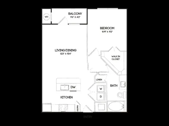 Oak & Ellum Dallas Apartment Floor Plan 7