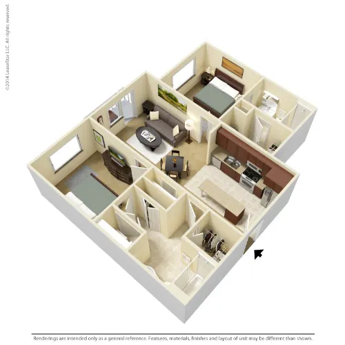 Oaks 5th Street Crossing at City Center Floorplan 4