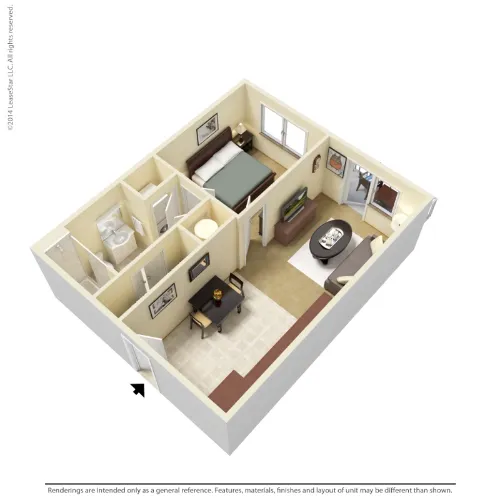 Oaks 5th Street Crossing at City Station Floorplan 1