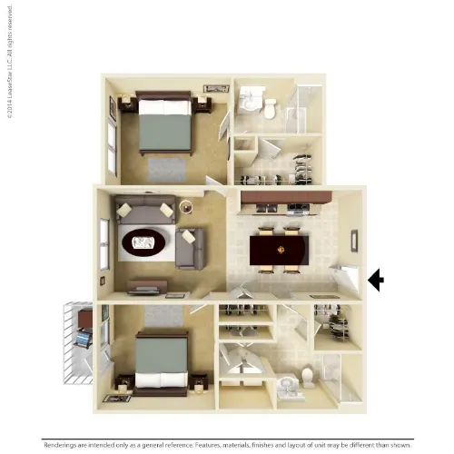 Oaks 5th Street Crossing at City Station Floorplan 7