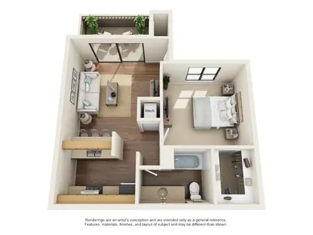 Oakstone Apartment Homes San Antonio FloorPlan 2