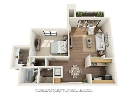 Oakstone Apartment Homes San Antonio FloorPlan 4