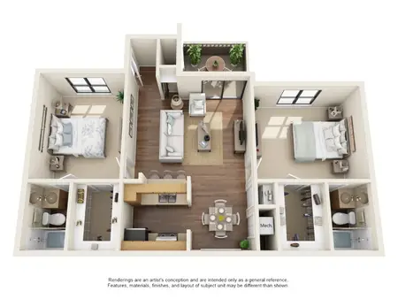 Oakstone Apartment Homes San Antonio FloorPlan 8