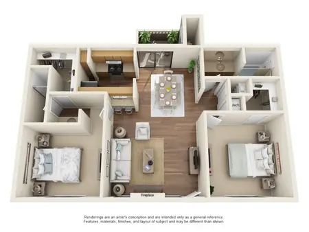 Oakstone Apartment Homes San Antonio FloorPlan 9