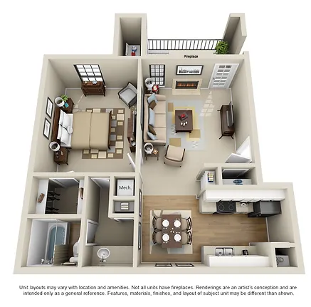 Orchids of Carrollton Floorplan 1