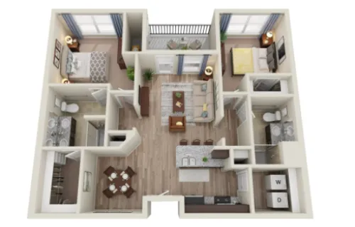 Overture Frisco 55+ Active Adult Apartment floor plan 1