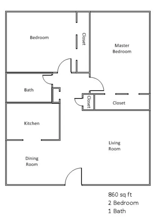 Parkside Apartments Garland Floorplan 2