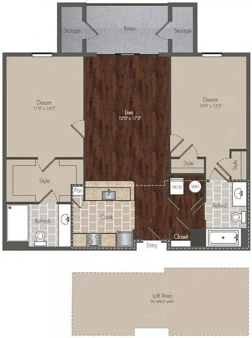 Prairie Crossing Farmers Branch Floorplan 4