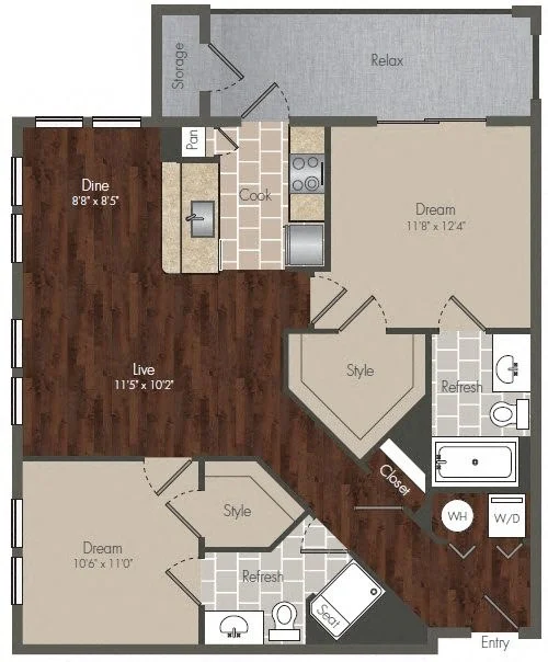 Prairie Crossing Farmers Branch Floorplan 8