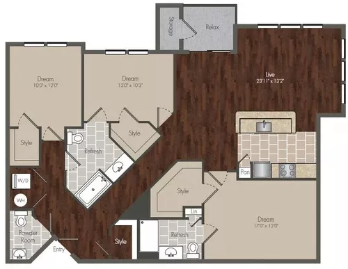 Prairie Crossing Farmers Branch Floorplan 9