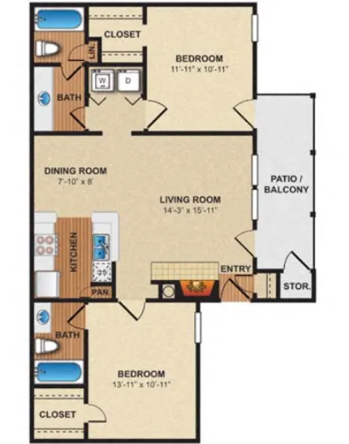 Regents Point floor plan 1