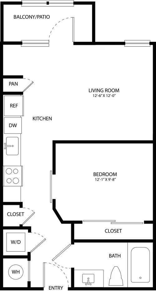 Remy Apartments Frisco Floorplan 1