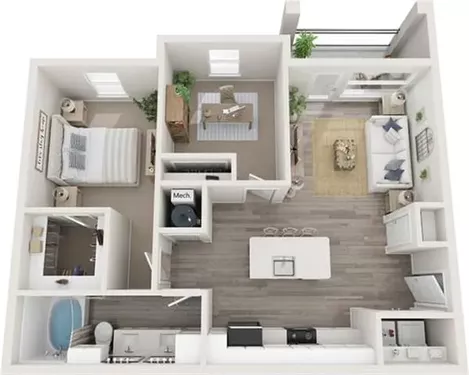 Residence at Gateway Village Denison Floorplan 4